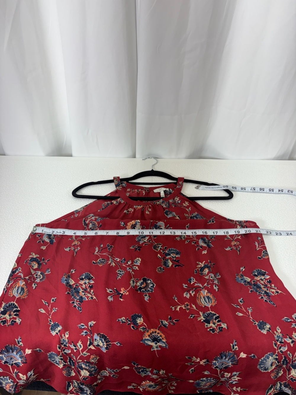 Joie Red Floral Halter Neck Blouse 3003 - Picture 5 of 8